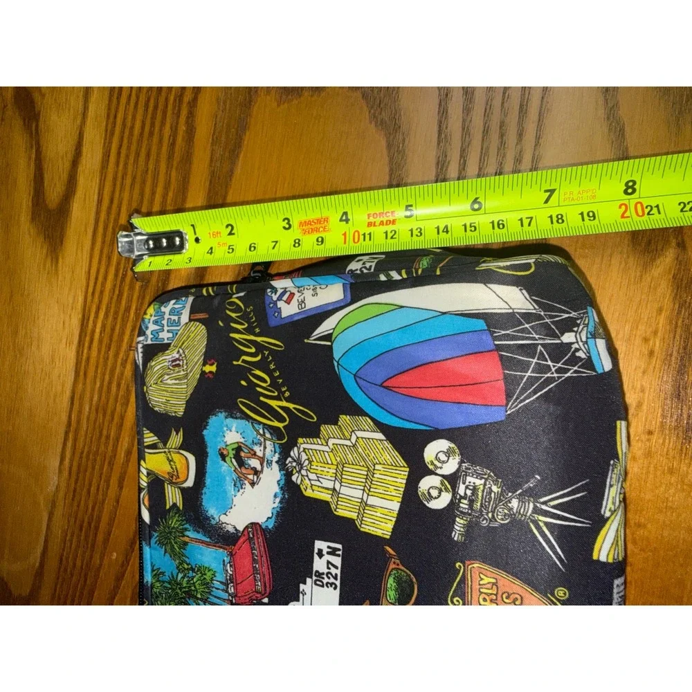 Nicole Miller Giorgio Beverly Hills Hollywood Novelty Print Cosmetic Bag Pouch
